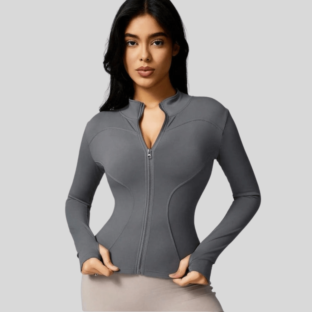 Katie | Women's Breathable Full Zip Workout Jacket