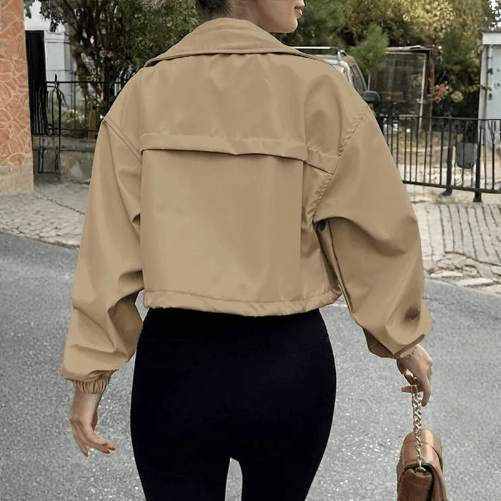 Audrey | Chaqueta utilitaria de cuello alto para mujer con bolsillos