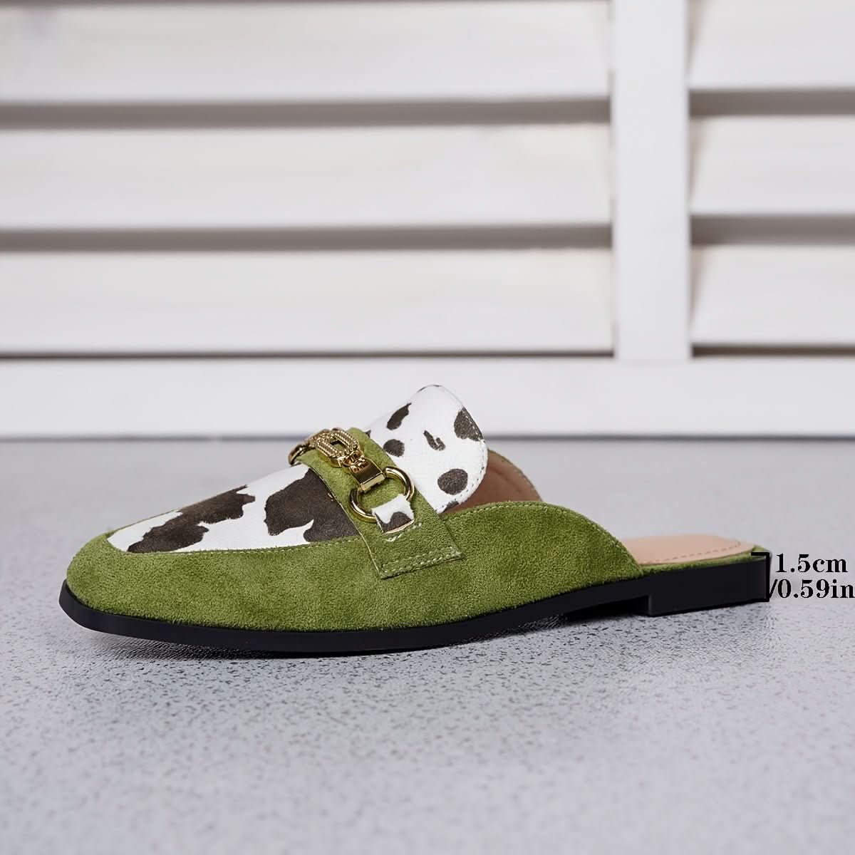 Nevaeh | Women's Square Toe Slip-On Mule Loafer Flats