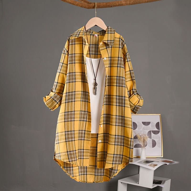 Caitlyn | Women's Checked Long Sleeve Casual Shirt