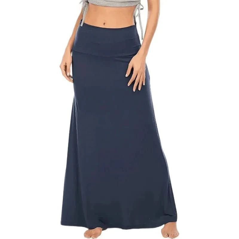 Lillian | Women's High Waist A-Line Maxi Skirt