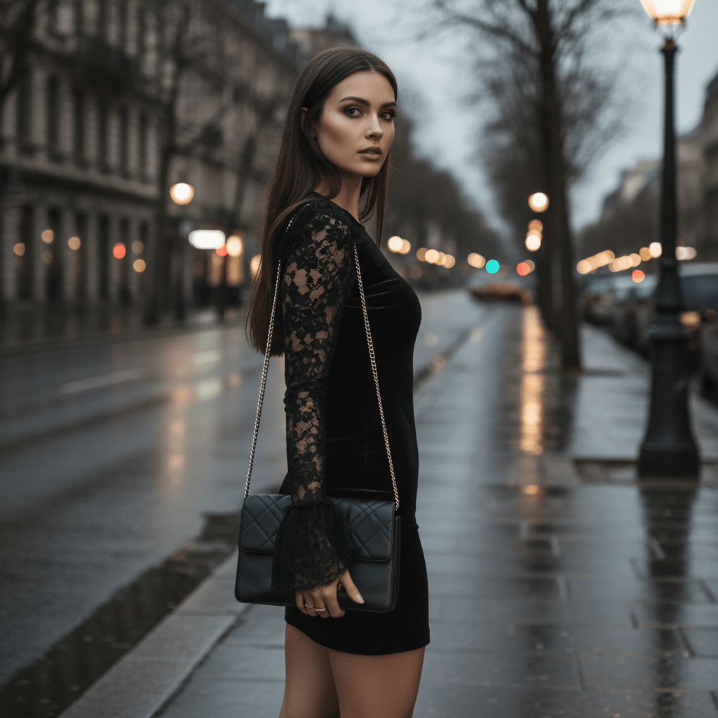 Alaina | Women's Lace Detail Mini Occasion Dress