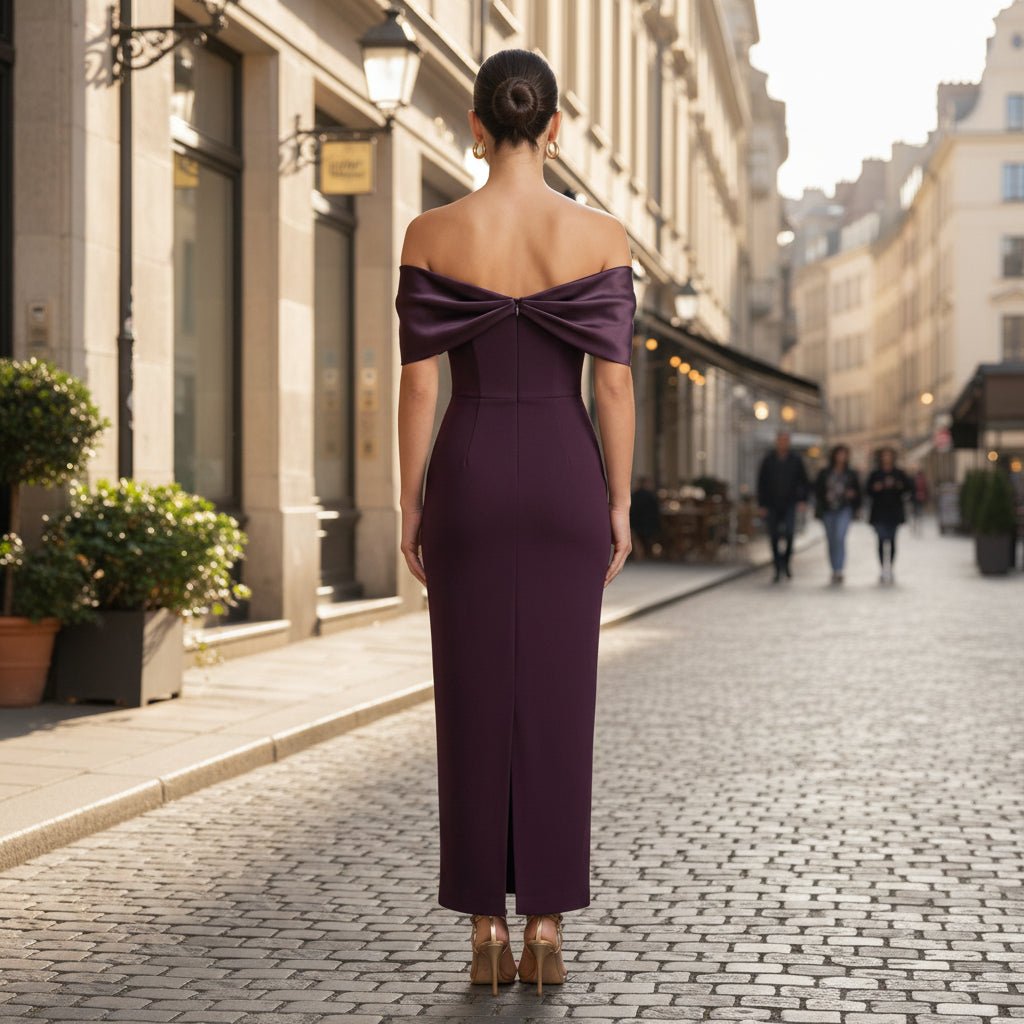 Rylee | Vestido de noche de mujer con hombros descubiertos