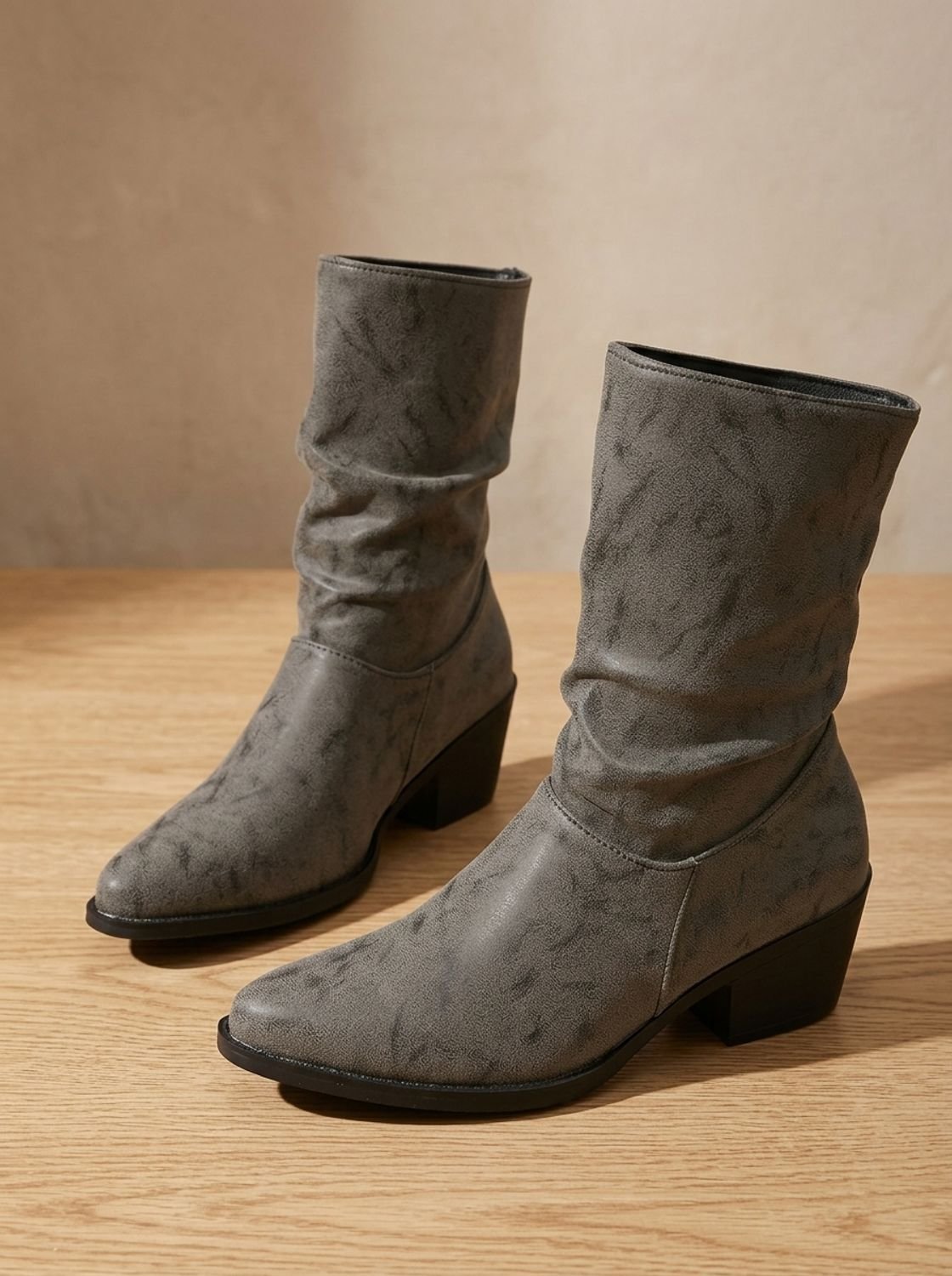 Haleigh | Botines holgados para mujer con tacón ancho