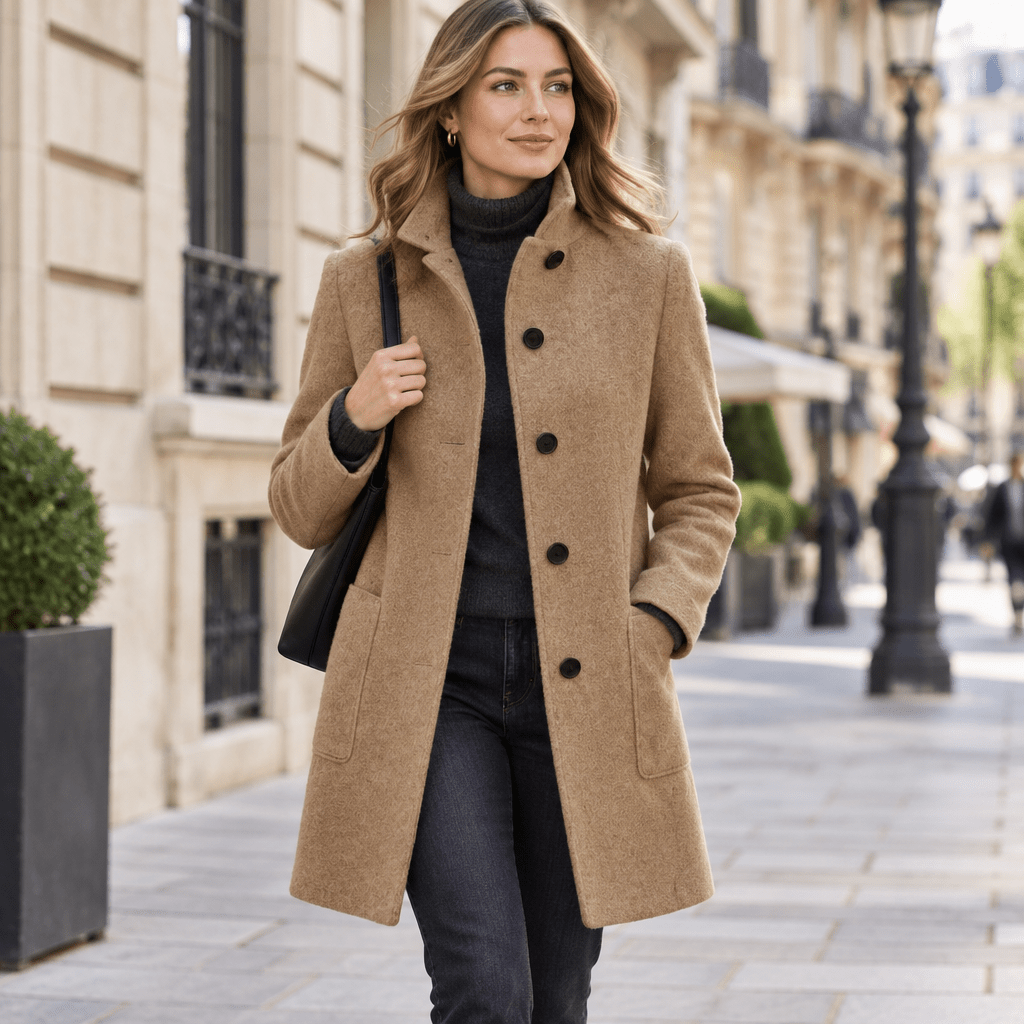 Gisselle | Women's Longline Winter Cardigan Coat with Pockets