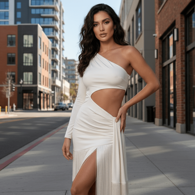 Amaya | Women's Defined Midi Dress Casual Day Dress
