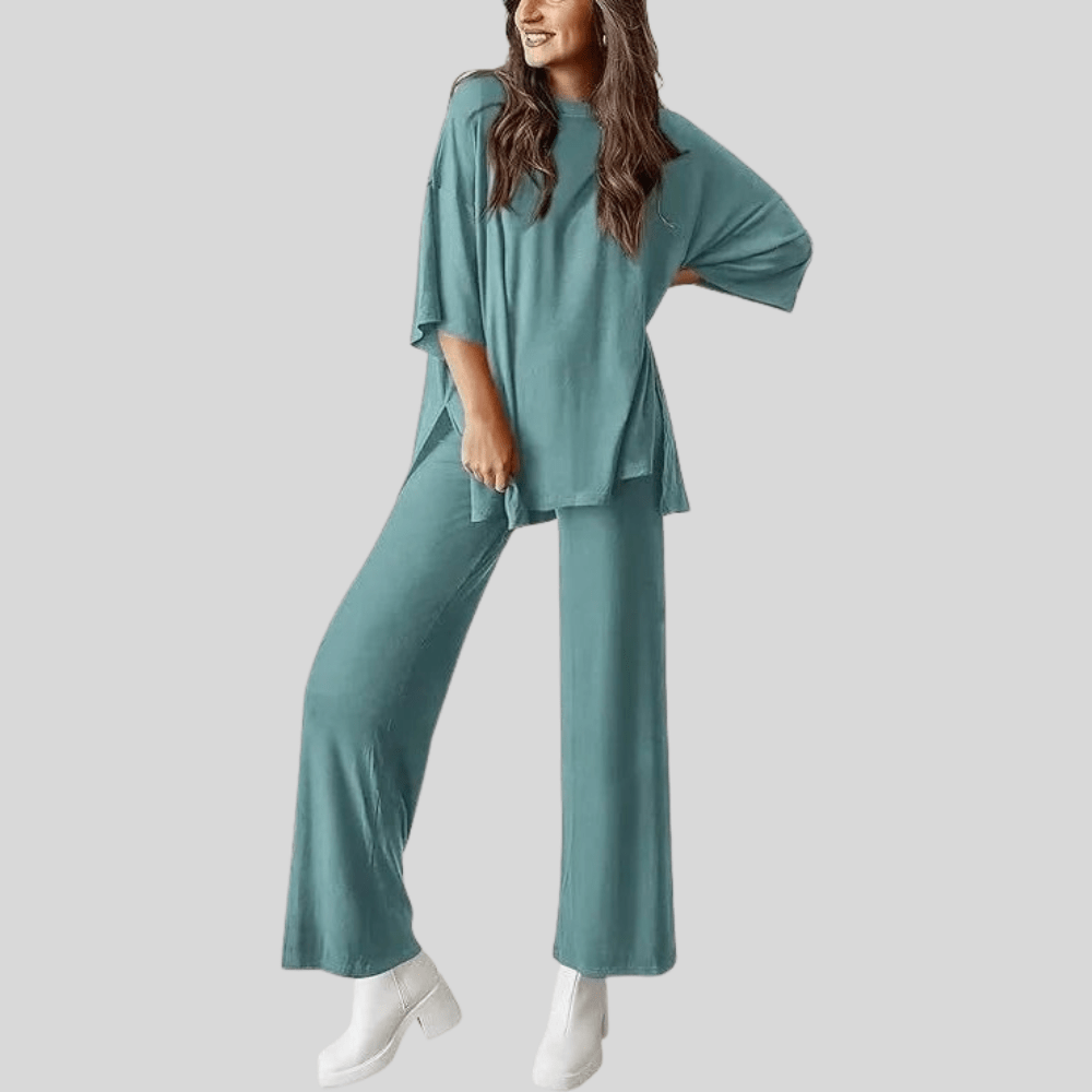 Isabella | Women's Two Piece Lounge Set with Pocketed Trousers