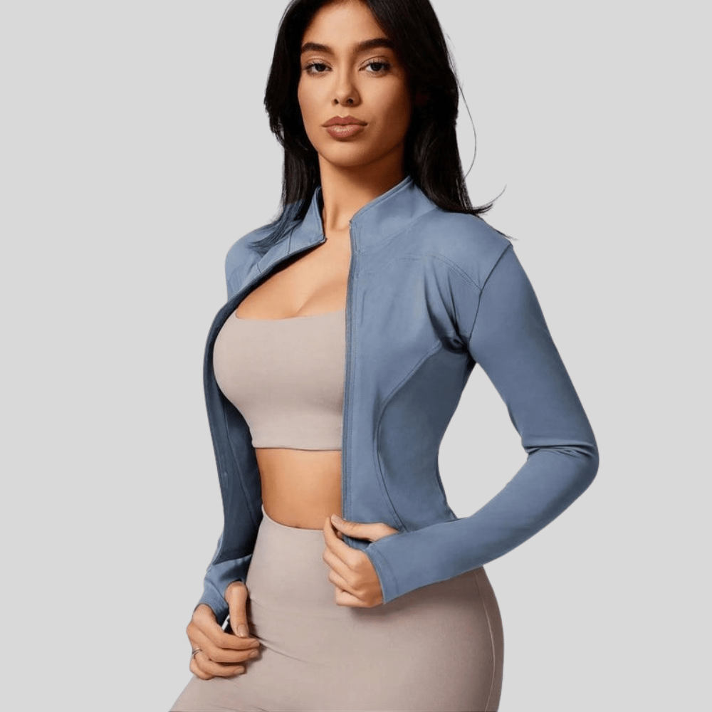 Katie | Women's Breathable Full Zip Workout Jacket