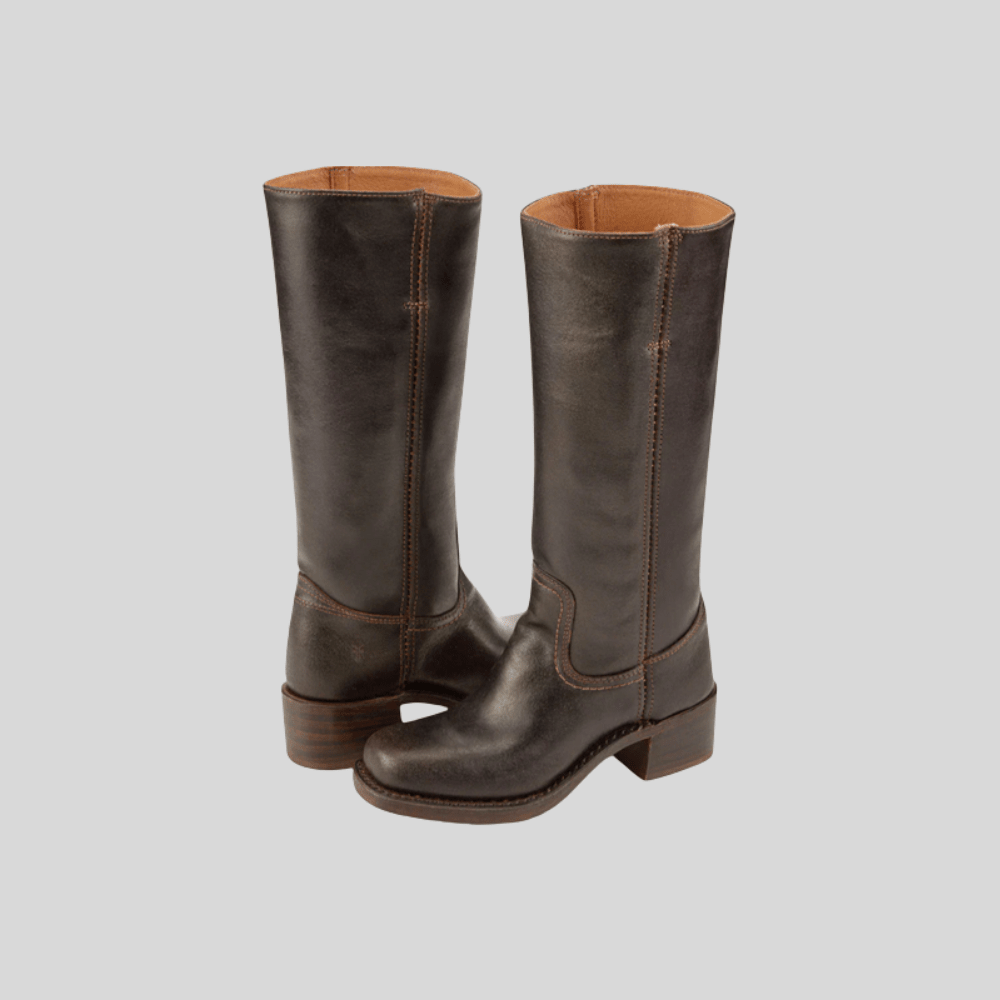 Krystal | Women's Sleek Knee High Heeled Boots