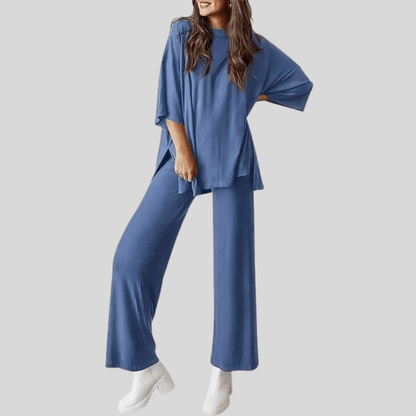 Isabella | Women's Two Piece Lounge Set with Pocketed Trousers