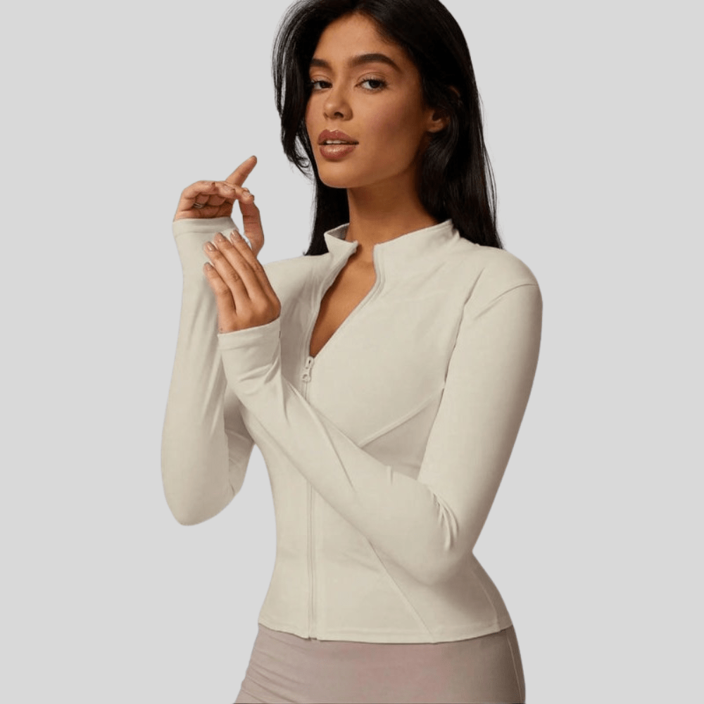 Katie | Women's Breathable Full Zip Workout Jacket