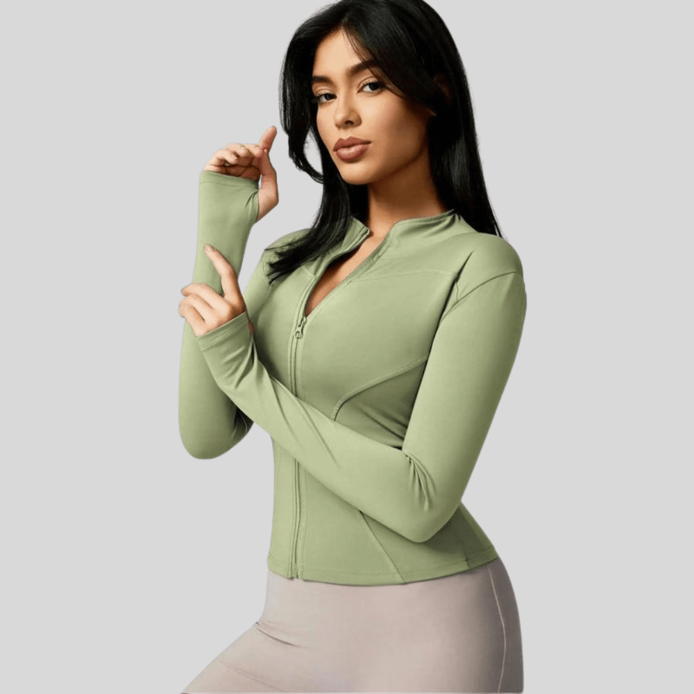 Katie | Women's Breathable Full Zip Workout Jacket