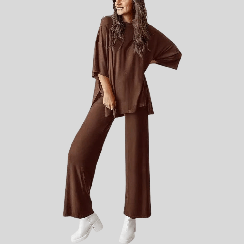 Isabella | Women's Two Piece Lounge Set with Pocketed Trousers