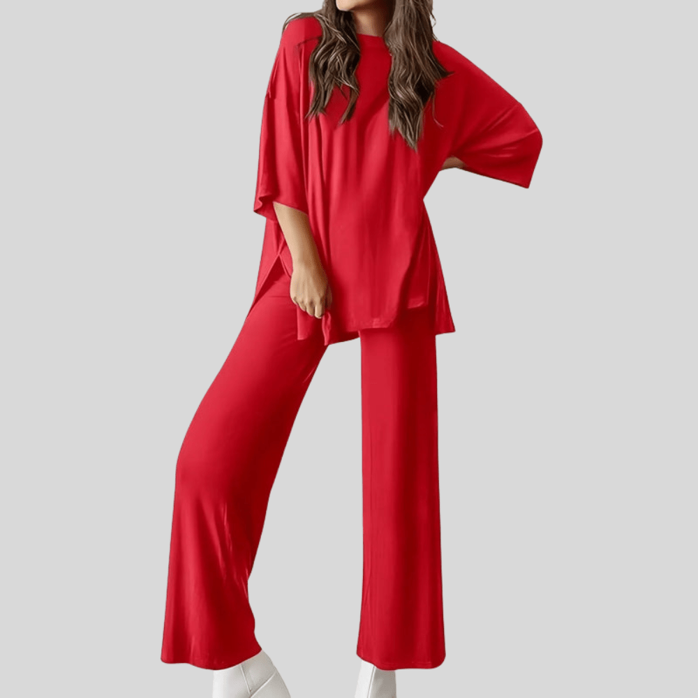 Isabella | Women's Two Piece Lounge Set with Pocketed Trousers