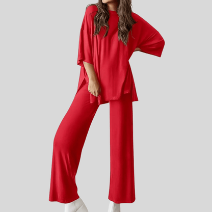 Isabella | Women's Two Piece Lounge Set with Pocketed Trousers