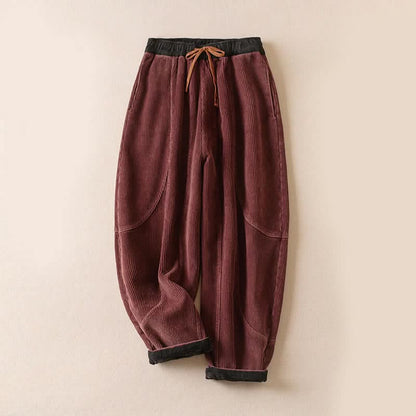 Kirstin | Women's Brushed Loose-Fit Drawstring Trousers