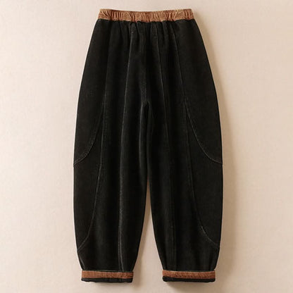 Kirstin | Women's Brushed Loose-Fit Drawstring Trousers