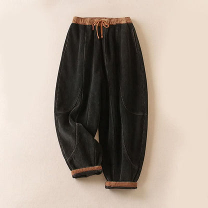 Kirstin | Women's Brushed Loose-Fit Drawstring Trousers