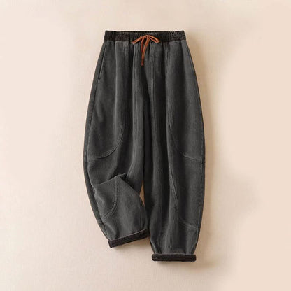 Kirstin | Women's Brushed Loose-Fit Drawstring Trousers