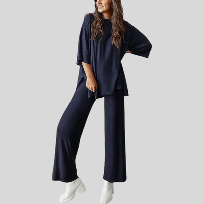 Isabella | Women's Two Piece Lounge Set with Pocketed Trousers