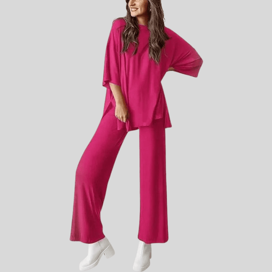 Isabella | Women's Two Piece Lounge Set with Pocketed Trousers
