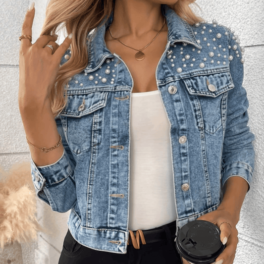 Tracy | Women's Embellished Button-Down Jacket