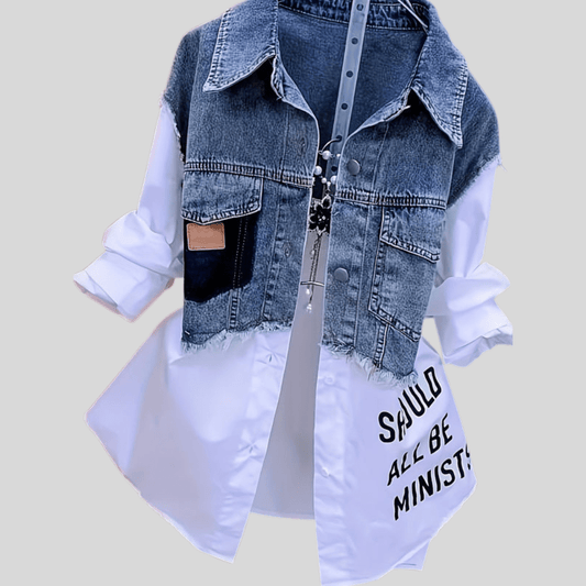Janet | Women's Patchwork Casual Shirt Top