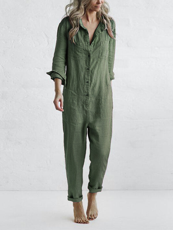 Loretta | Women's Long Sleeve Smart Jumpsuit