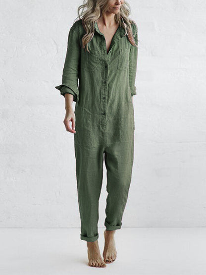 Loretta | Women's Long Sleeve Smart Jumpsuit