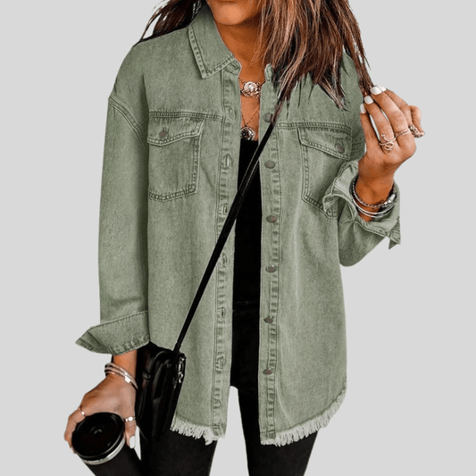 Faye | Women's Washed Shirt Jacket for Winter Layering