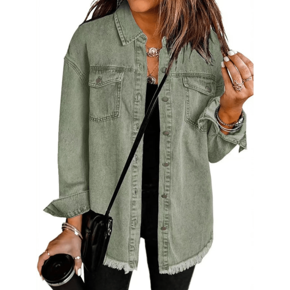 Tina | Women's Relaxed Fit Long Sleeve Button-Down Shirt