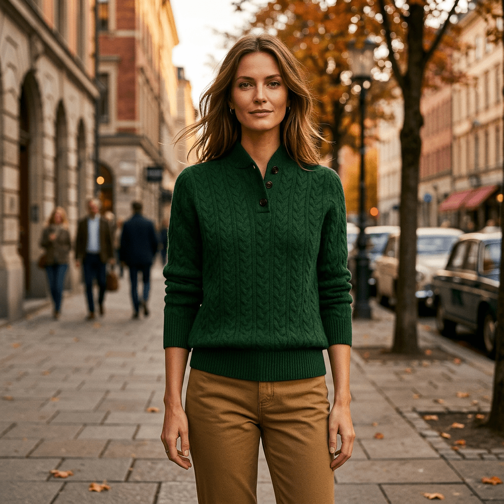 Lottie | Women's Button-Up Knit Layering Jumper