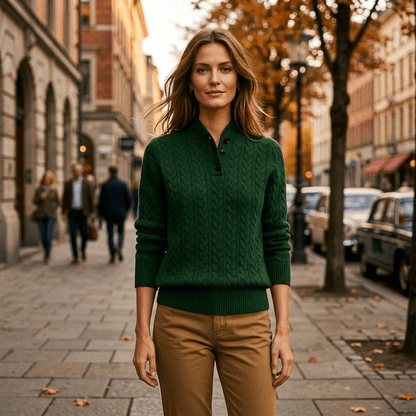 Lottie | Women's Button-Up Knit Layering Jumper