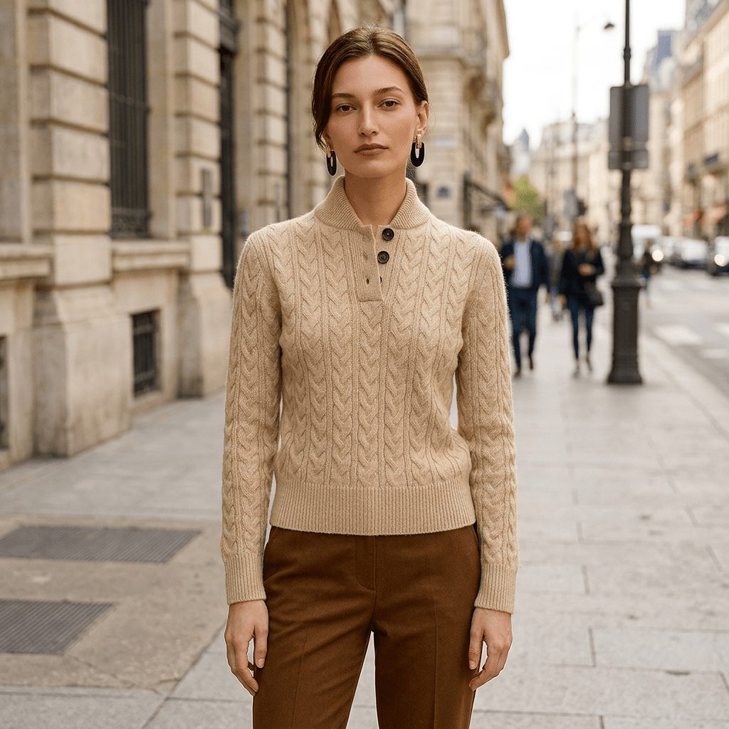 Lottie | Women's Button-Up Knit Layering Jumper