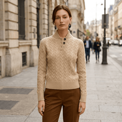 Lottie | Women's Button-Up Knit Layering Jumper