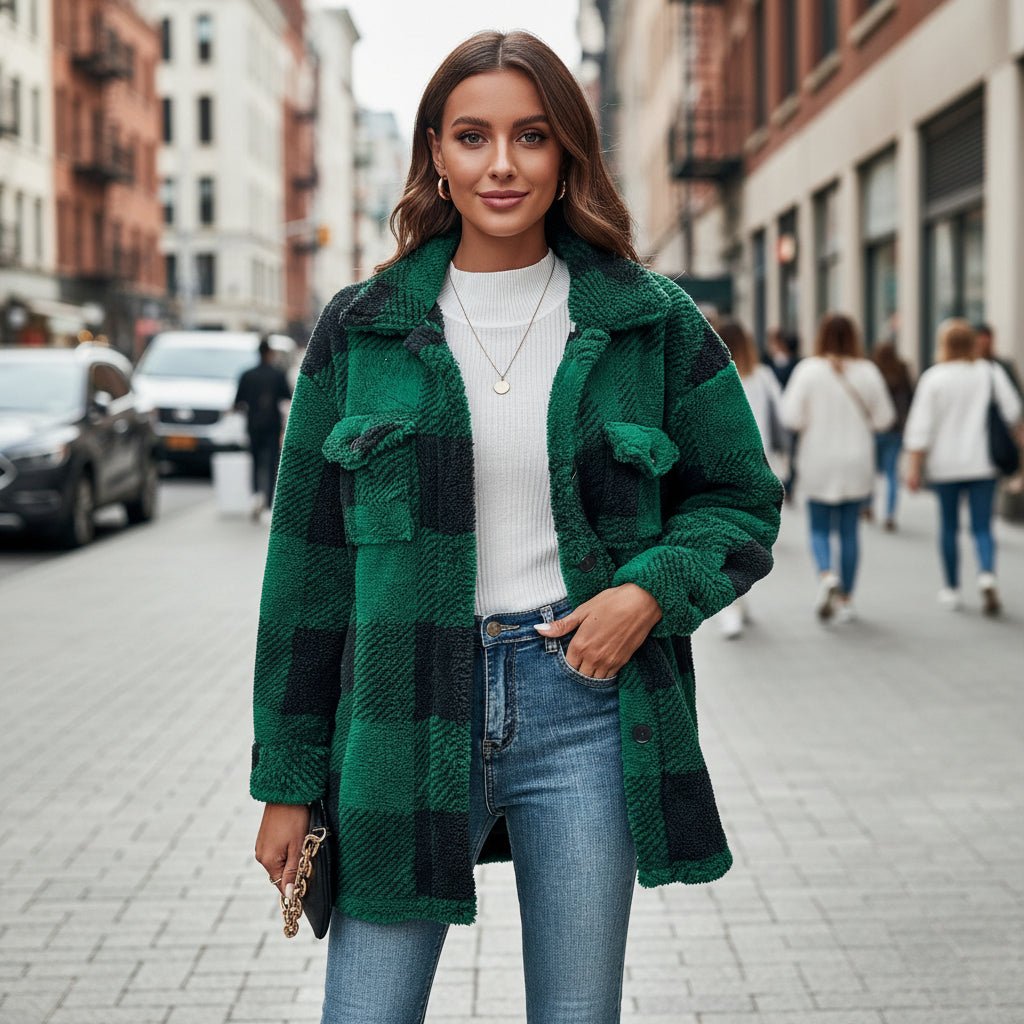 Bobbie | Women's Check Shirt Jacket for Layering