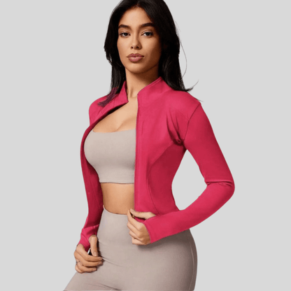 Katie | Women's Breathable Full Zip Workout Jacket