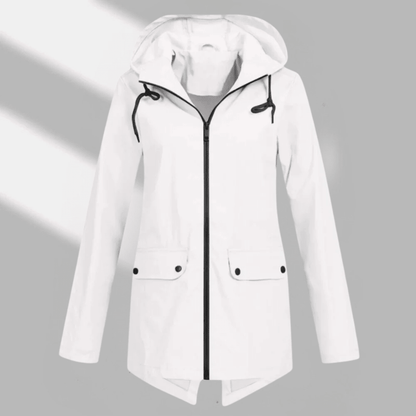 Kelley | Women's Hooded Longline Zip Utility Coat