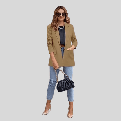 Leslie | Women's Oversized Turn-Down Collar Blazer