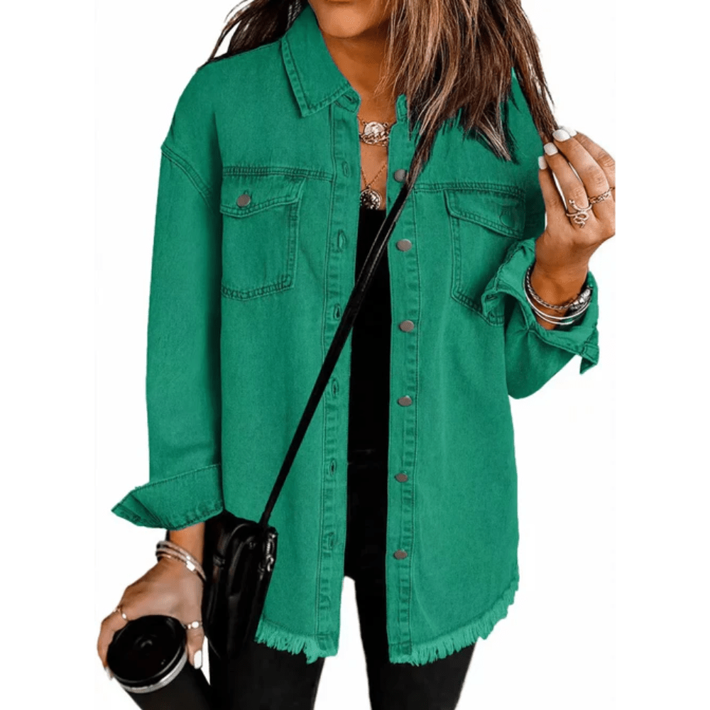 Tina | Women's Relaxed Fit Long Sleeve Button-Down Shirt