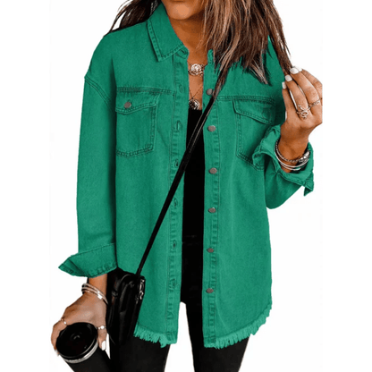 Tina | Women's Relaxed Fit Long Sleeve Button-Down Shirt