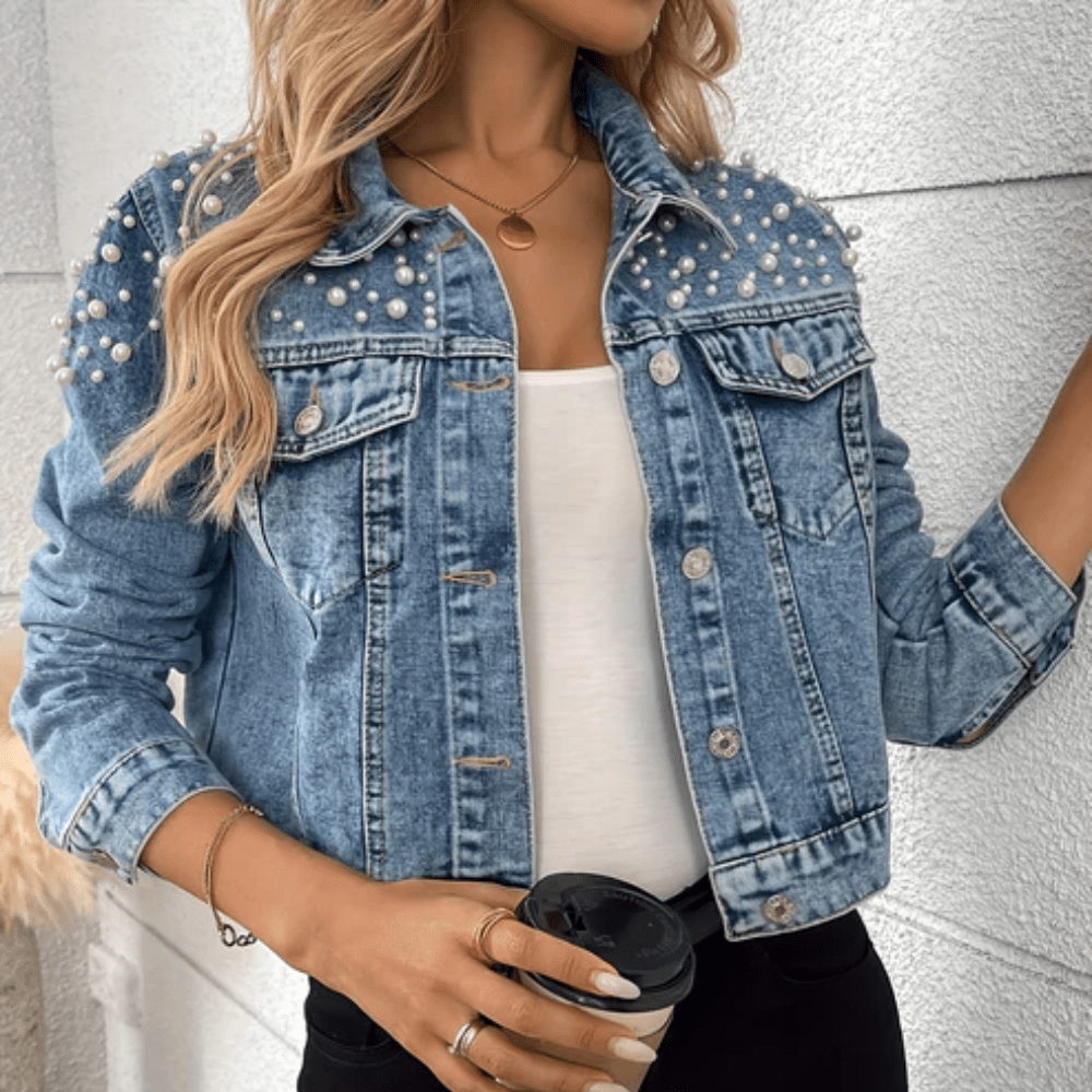 Tracy | Women's Embellished Button-Down Jacket