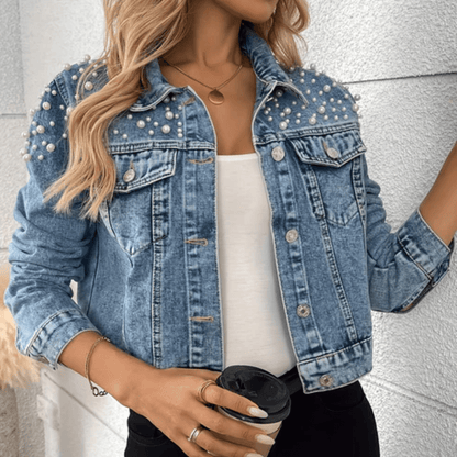 Tracy | Women's Embellished Button-Down Jacket