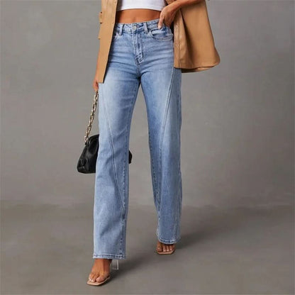Lizbeth | Women's High-Waist Wide-Leg Denim Jeans