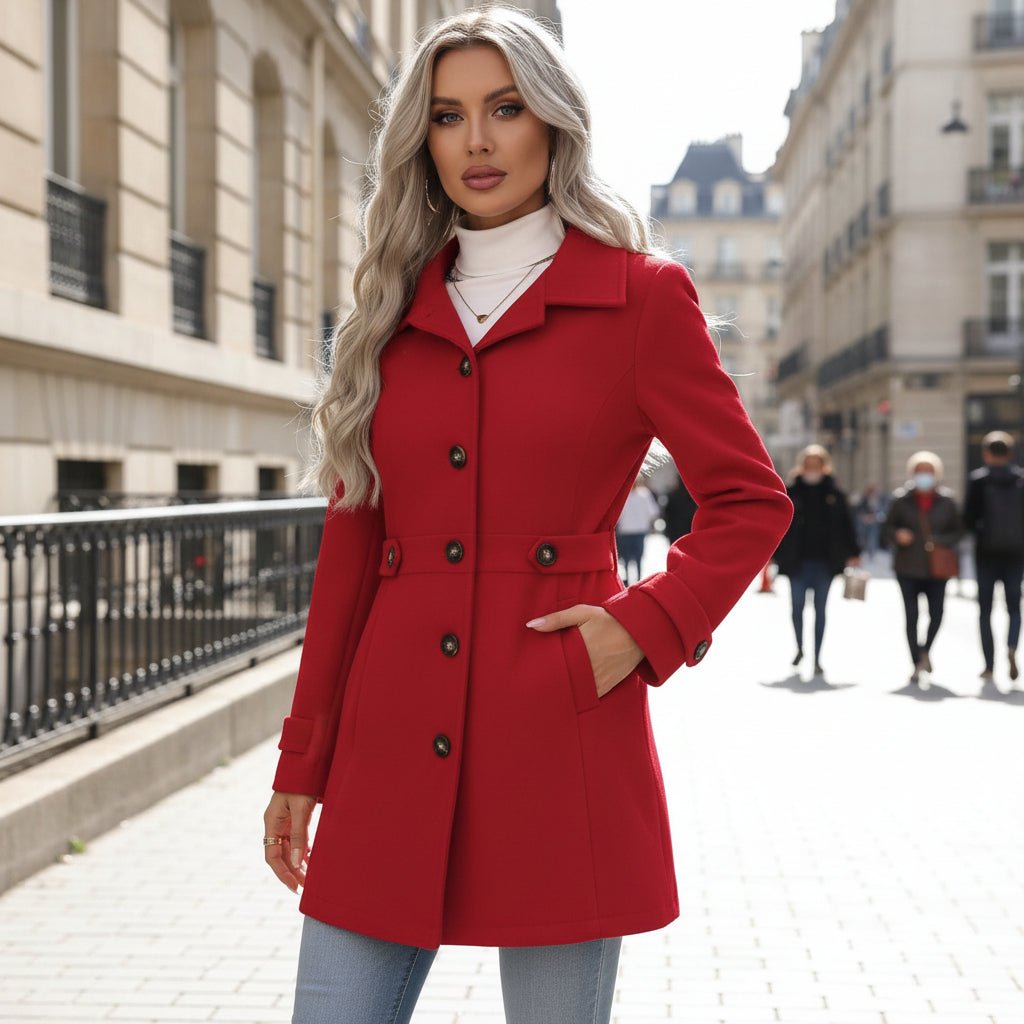 Lucille | Women's Belted Parka Coat with Layering Fit