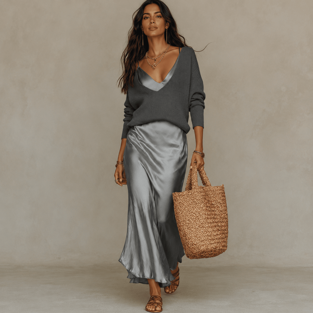 Krista | Women's Midi Dress and Jumper Set