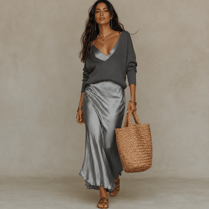 Krista | Women's Midi Dress and Jumper Set