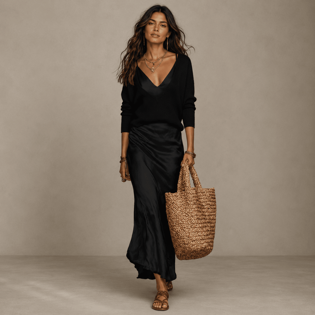 Jazmin | Women's Jumper and Midi Skirt Set