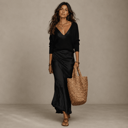 Jazmin | Women's Jumper and Midi Skirt Set
