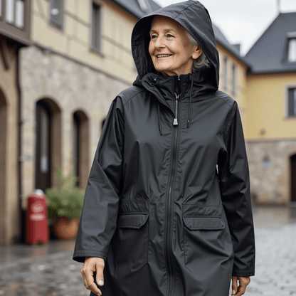 Kelley | Women's Hooded Longline Zip Utility Coat
